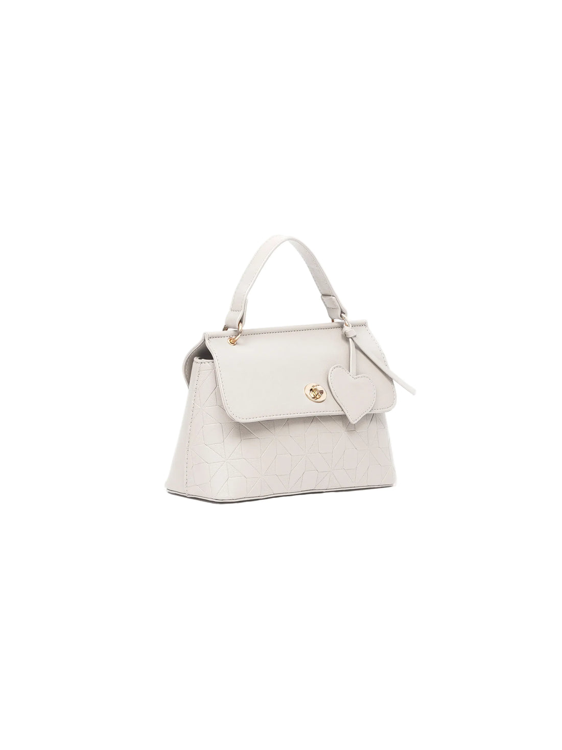 Bags Berry Women's White Smooth Faux Leather Hand Bag