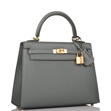 Hermes Vert Amande Epsom Sellier Kelly 25cm Gold Hardware
