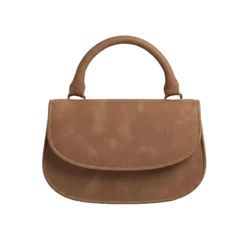 Hazze Brown Hand Bag with Textured Finish and Top Handle