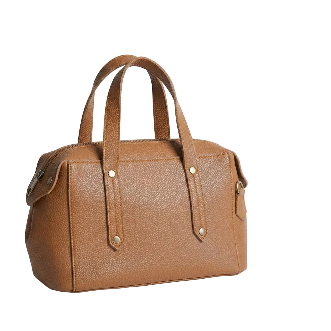 Bags Berry Drum Handbag Mustard Brown Barrel Handbag