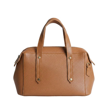 Bags Berry Drum Handbag Mustard Brown Barrel Handbag